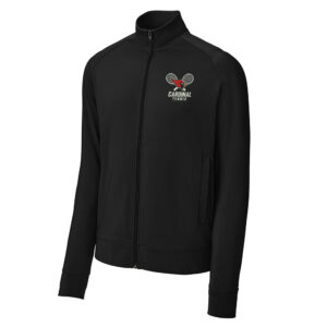 Maq Tennis Sport-Tek Sport-Wick Stretch Full-Zip Cadet Jacket Men-Black
