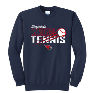 Maq Tennis Unisex Fleece Crewneck Sweatshirt-Navy