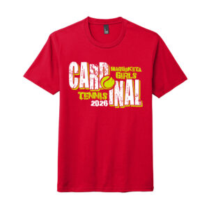 Maq Tennis Unisex Premium Short Sleeve Tee-Red