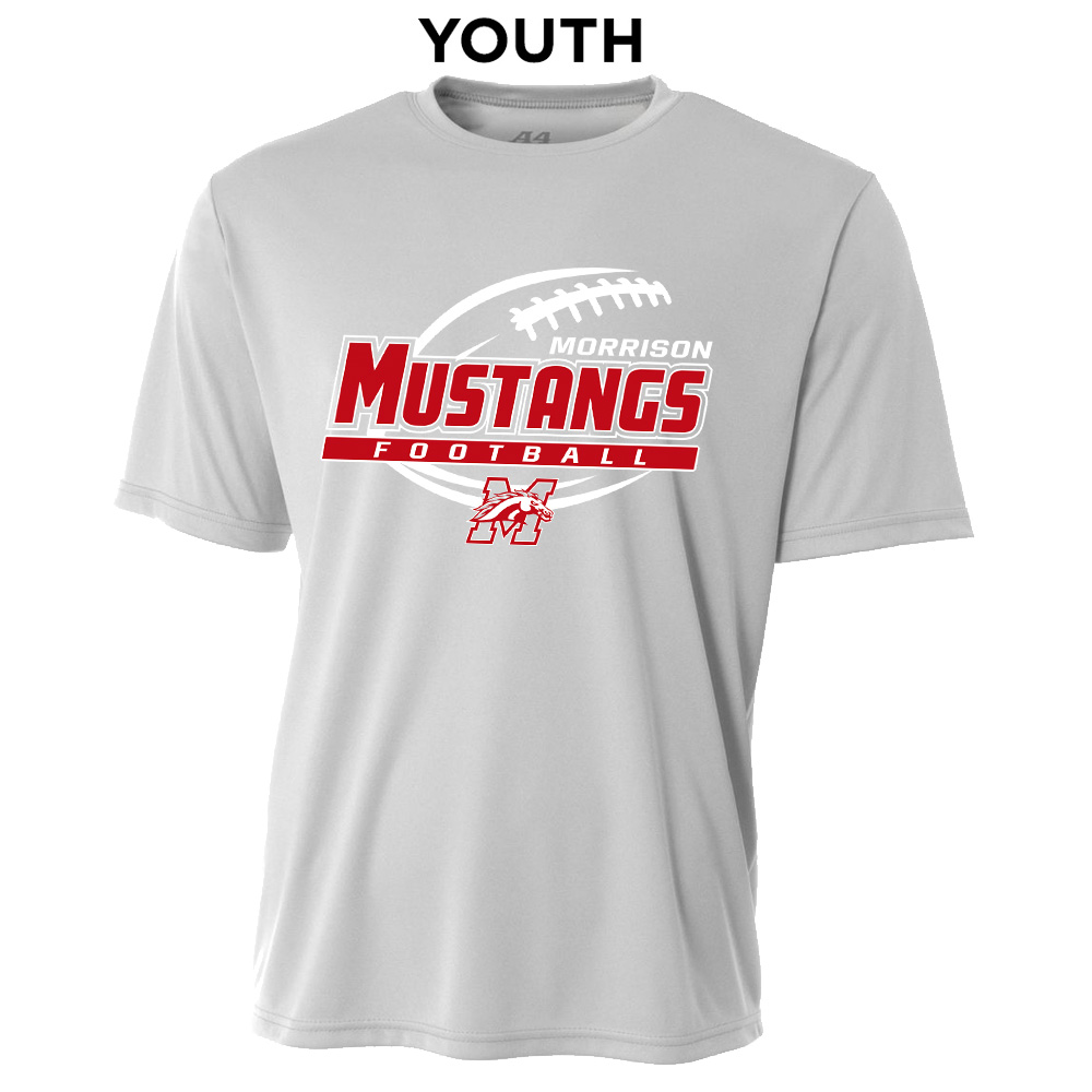 Morrison FB YOUTH Cooling Performance Tshirt-Silver