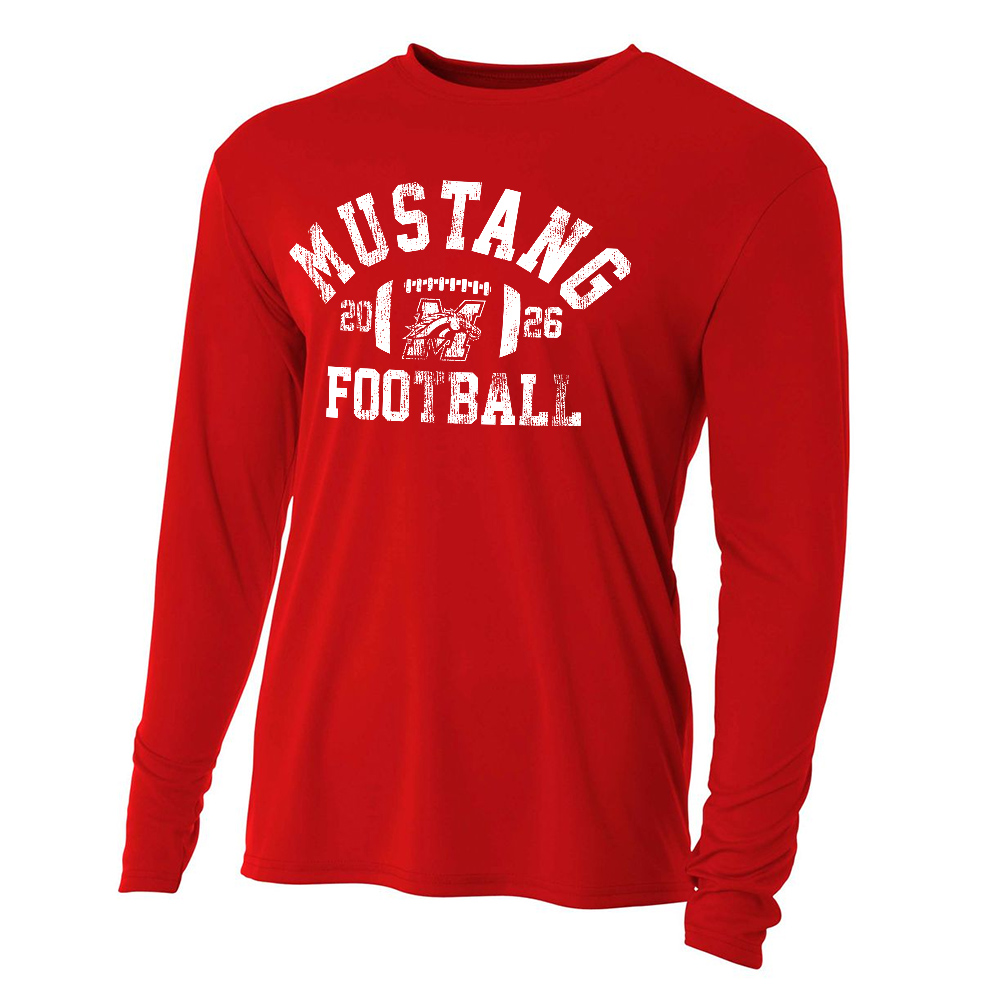 Morrison FB Adult Cooling Performance long sleeve Crew Tee-Scarlet