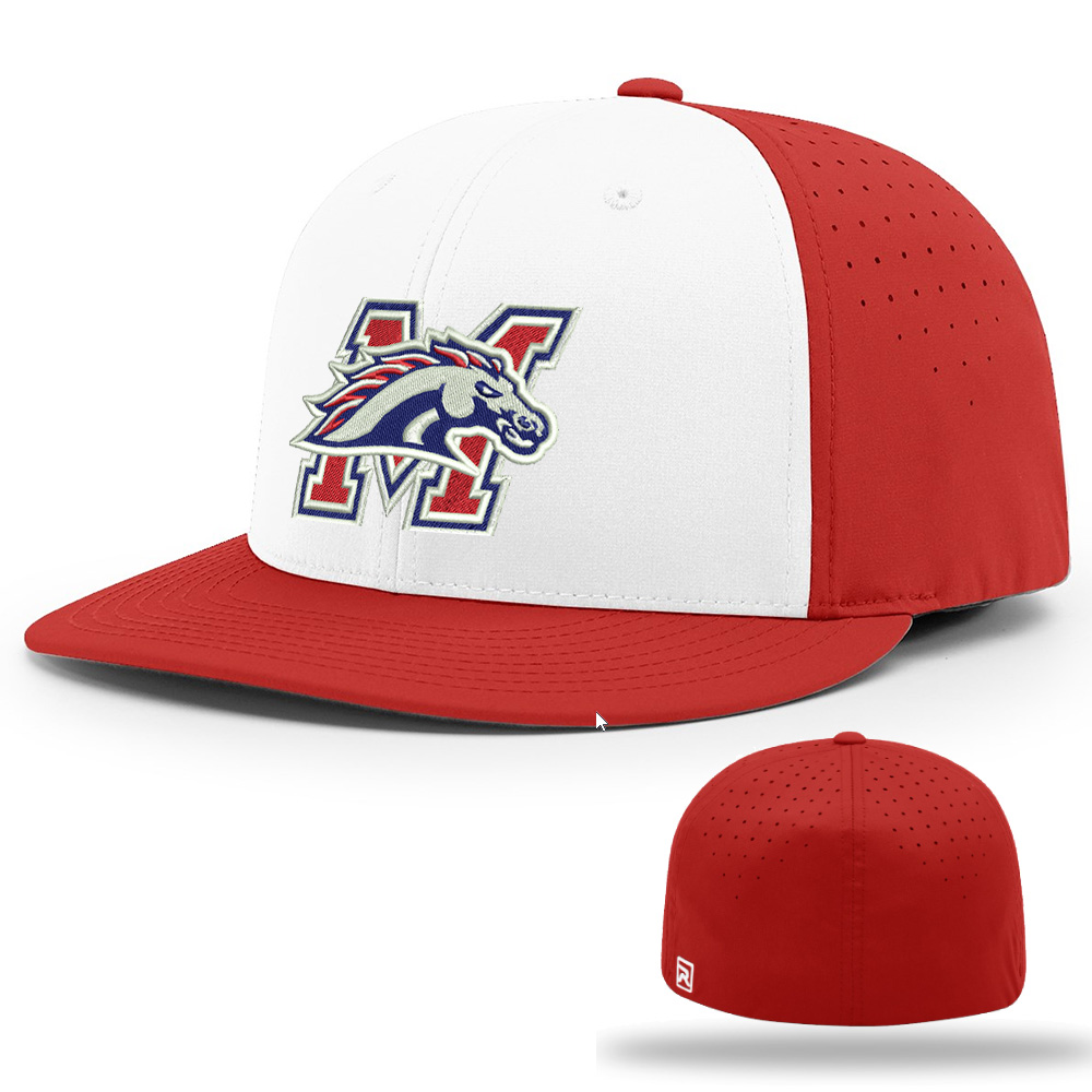 Morrison FB Richardson Pro Lite FlexFit Cap Alt front-White/Red