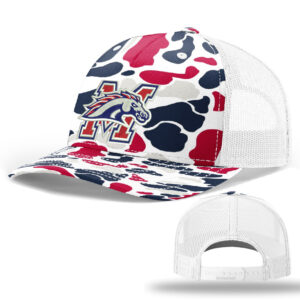 Morrison FB Richardson Printed Five PanelTrucker mesh snap back cap-Americana Duck Camo