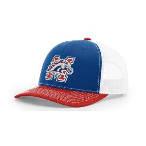 Morrison FB Richardson Pro Mesh Adjustable Trucker CapTri Color-Royal/White/Red