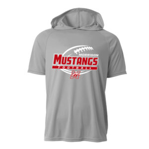 Morrison FB Adult Cooling Performance short sleeve hooded tee-Silver