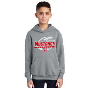 Morrison FB Youth Hooded Sweatshirt-Athletic Heather