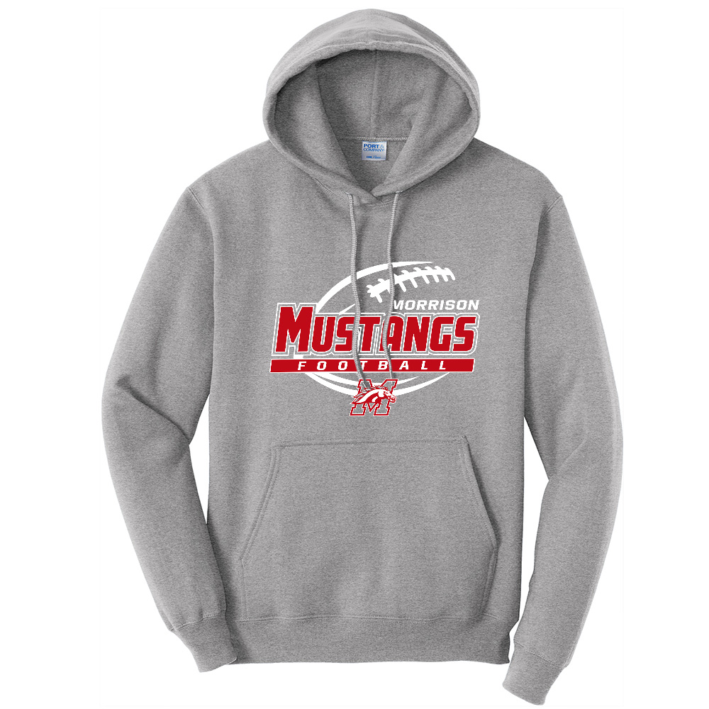 Morrison FB Unisex Fleece Hooded Sweatshirt-Athletic Heather