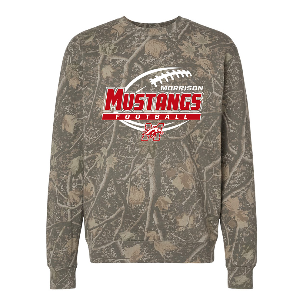 Morrison FB Independent Trading Co Unisex Heavyweight Crewneck Sweatshirt-Deadwood Tree Camo