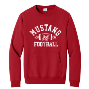 Morrison FB Unisex Core Fleece Crewneck Pocket Sweatshirt-Red