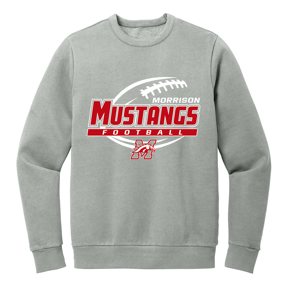 Morrison FB Rah Rah District Wash Fleece Crew-Gusty Grey