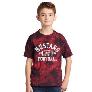 Morrison FB YOUTH Crystal Tie Dye Tee-Black/Red