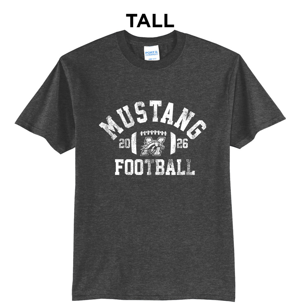 Morrison FB Tall Short Sleeve Tee-Dark Heather Grey