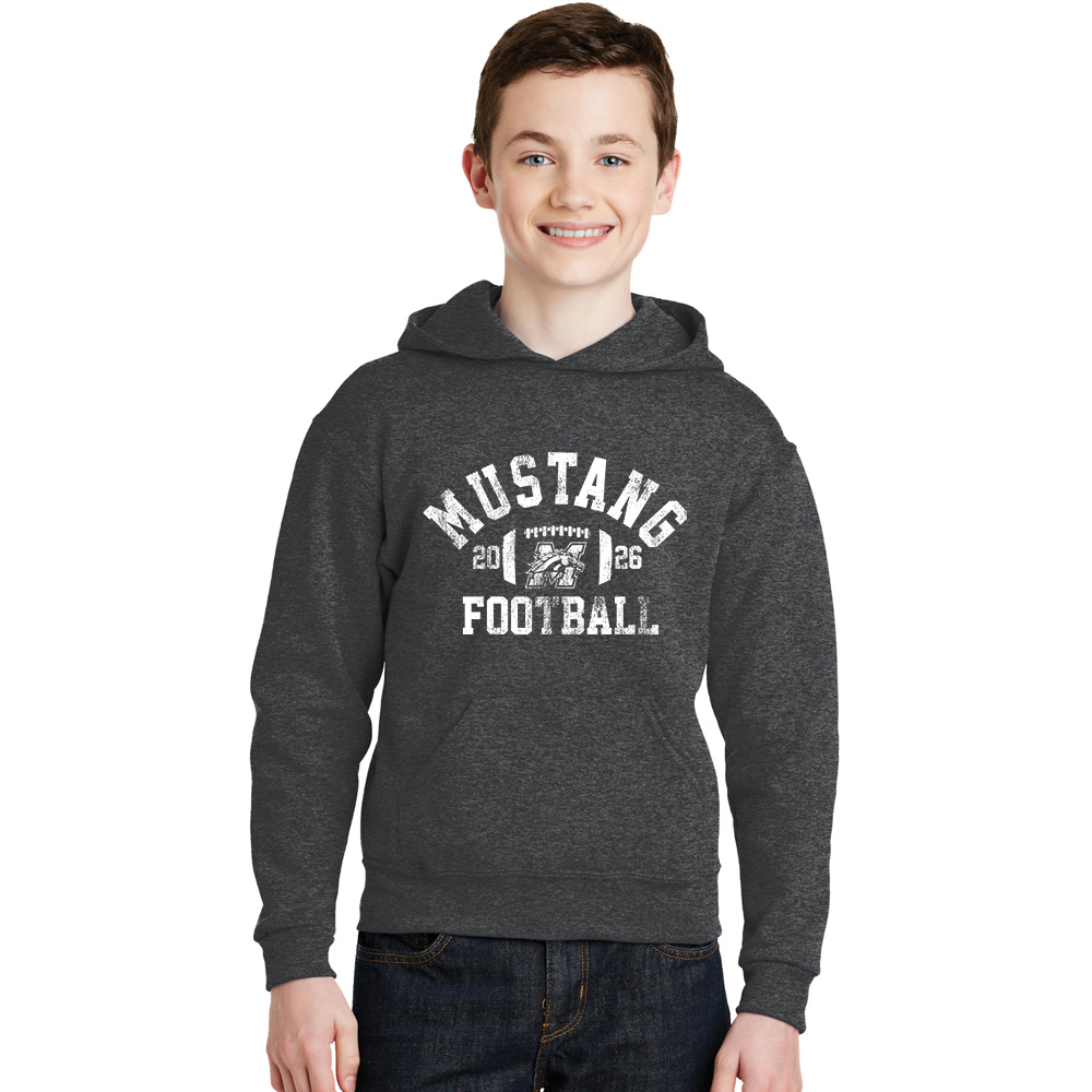 Morrison FB Youth Fleece Hooded Sweatshirt-Black Heather