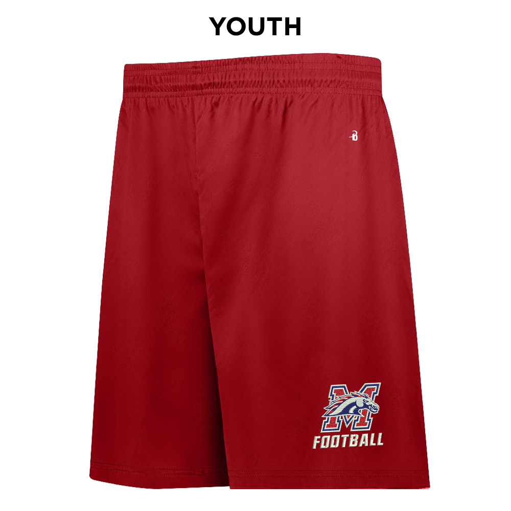 Morrison FB Badger B-Core YOUTH 6 Inch Short-Red