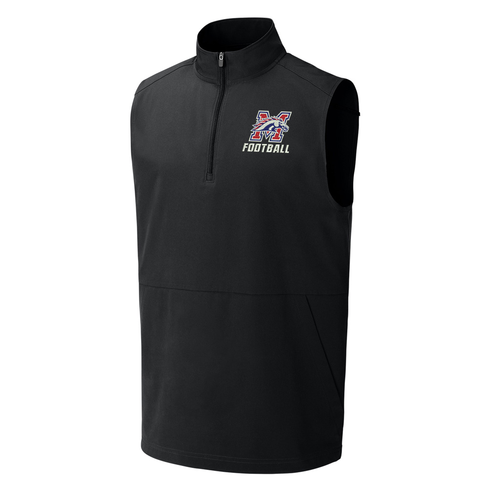 Morrison FB Sport-Tek Repeat 1/2-Zip Vest Men-Black