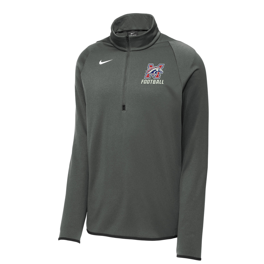 Morrison FB Nike Therma-FIT 1/4-Zip Fleece Men-Team Anthracite