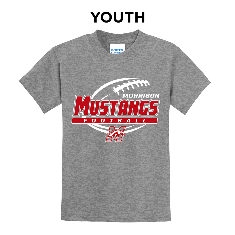 Morrison FB Youth Short Sleeve Tee-Athletic Heather
