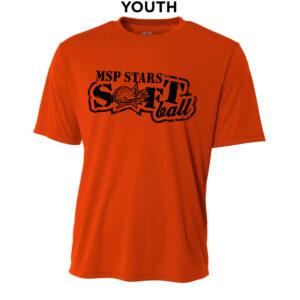 MSP Softball YOUTH Cooling Performance Tshirt-Orange