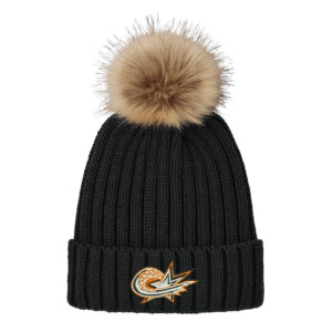 MSP Softball Port Authority Faux Fur Pom Beanie-Black
