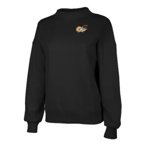 MSP Softball Charles River Women’s Willow Mock-Neck Sweatshirt-Black