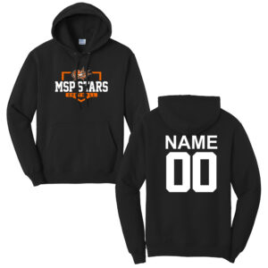 MSP Softball Unisex Fleece Hooded Sweatshirt-Black