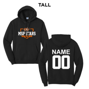 MSP Softball Tall Fleece Hooded Sweatshirt-Black