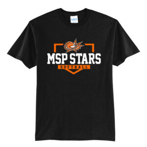 MSP Softball Unisex Short Sleeve Tee-Black