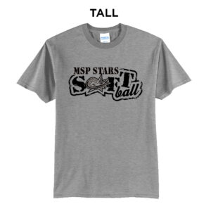 MSP Softball Tall Short Sleeve Tee-Athletic Heather