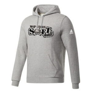 MSP Softball Adidas Fleece Hooded Sweatshirt- MedGrey Heather