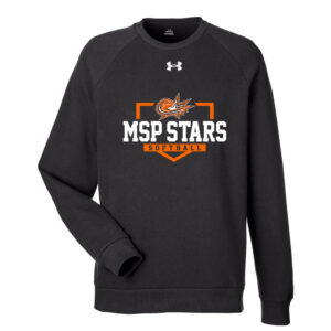 MSP Softball Under Armour UA Rival Fleece Crewneck Sweatshirt-Black (S, 2x, 3x)