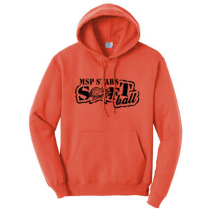 MSP Softball Unisex Fleece Hooded Sweatshirt-Orange