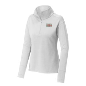 Mustang Dance Sport-Tek Ladies Sport-Wick Flex Fleece 1/4-Zip-White