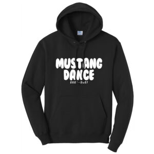 Mustang Dance Unisex Fleece Hooded Sweatshirt-Black