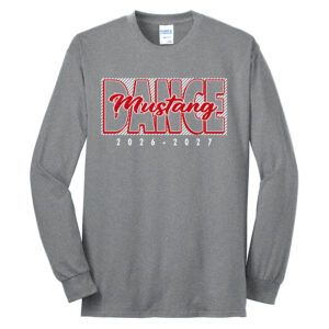 Mustang Dance Unisex Cotton Long Sleeve Tee-Athletic Heather
