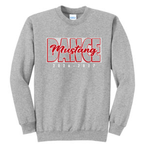 Mustang Dance Unisex Fleece Crewneck Sweatshirt-Athletic Heather