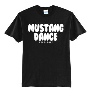 Mustang Dance Unisex Short Sleeve Tee-Black