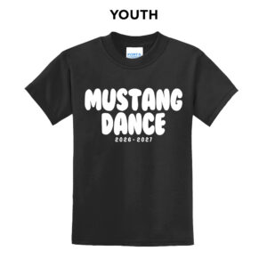 Mustang Dance Youth Short Sleeve Tee-Black