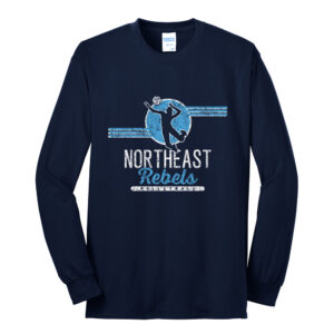 NE Volleyball Unisex Long Sleeve Core Blend T Shirt – Navy