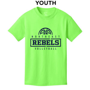 NE Volleyball Youth Short Sleeve Tee – NeonGreen