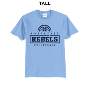 NE Volleyball Tall Core Blend short Sleeve T Shirts – LtBlue