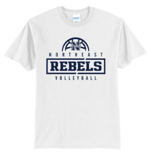 NE Volleyball Unisex Short Sleeve Tee – White