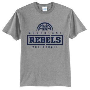NE Volleyball Unisex Short Sleeve Tee- AthleticHeather