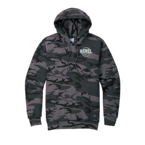 NE Volleyball Unisex Core Fleece Camo Pullover Hooded Sweatshirt – BlackHeather
