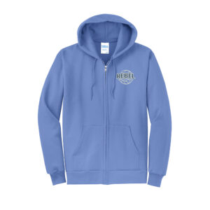 NE Volleyball Unisex Classic Full Zip Hooded Sweatshirt – Carolina Blue