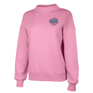 NE Volleyball Charles River Women’s Willow Mock Neck Sweatshirt – Pink