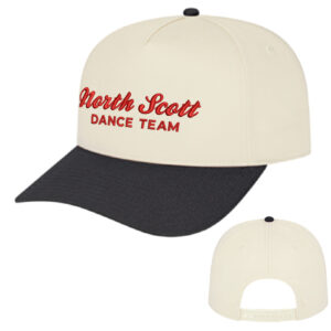 NS Dance Cap America Hometown 5 Panel Cap-Cream Black