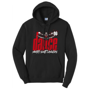 NS Dance Unisex Fleece Hooded Sweatshirt-Black