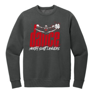 NS Dance Rah Rah District Wash Fleece Crew-Graphite