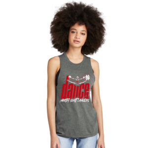 NS Dance District Women’s Perfect Tri Muscle Tank-Heathered Charcoal