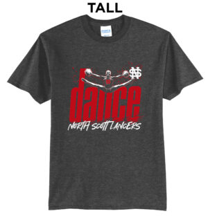 NS Dance Tall Short Sleeve Tee-Dark Heather Grey